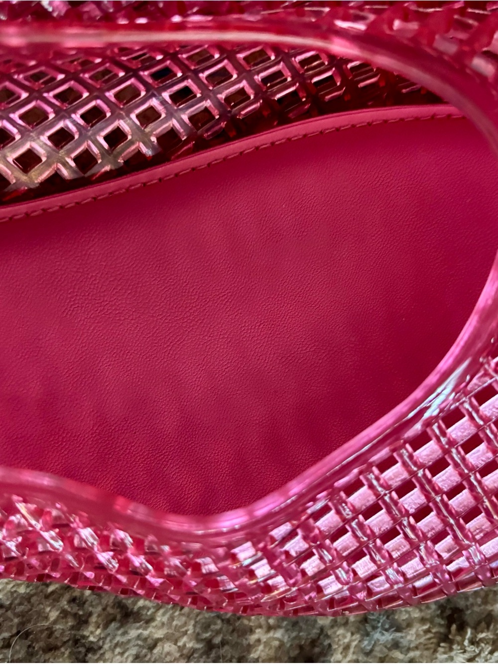 Wild Fable Hot Pink Jelly Woven Ballet Flats - Picture 7 of 9
